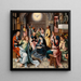 The Descent of the Holy Spirit - The Master of 1518 — framed artwork on a wall