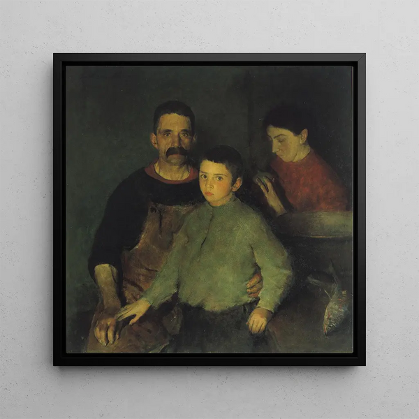 The Family - Charles Webster Hawthorne — framed artwork on a wall