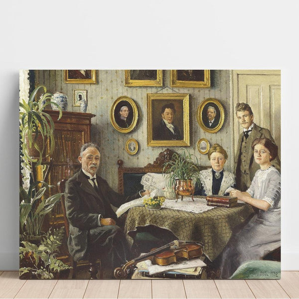 Reproduction of the painting The artist's family - Paul Fischer