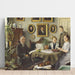 Reproduction of the painting The artist's family - Paul Fischer
