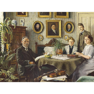 Reproduction La famille de l'artiste - Paul Fischer