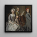 The artist's family making music together - Balthasar Denner — wall display of the artwork
