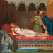 The wife of King Candaule - Charles Victoire Frédéric Moench — displayed in an interior
