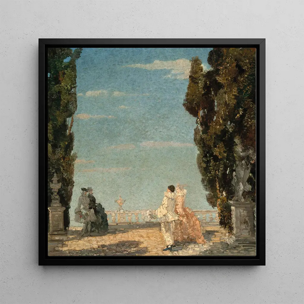 La fête de Pierrot - Emma Ciardi — framed artwork on a wall