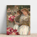 Reproduction of the painting La fille aux pivoines - Childe Hassam