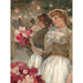 Reproduction of the painting La fille aux pivoines - Childe Hassam