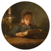 The artist's daughter reading - Adolphe-Félix Cals — artwork view