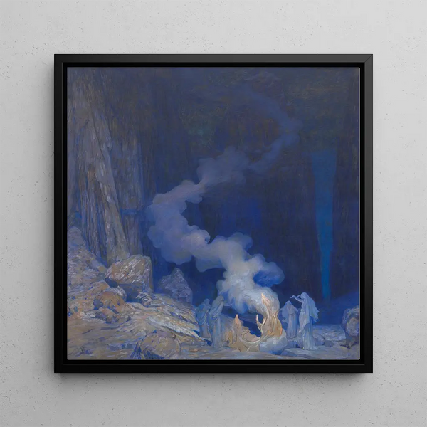 The Flame - Wilhelm Bernatzik — framed artwork on a wall