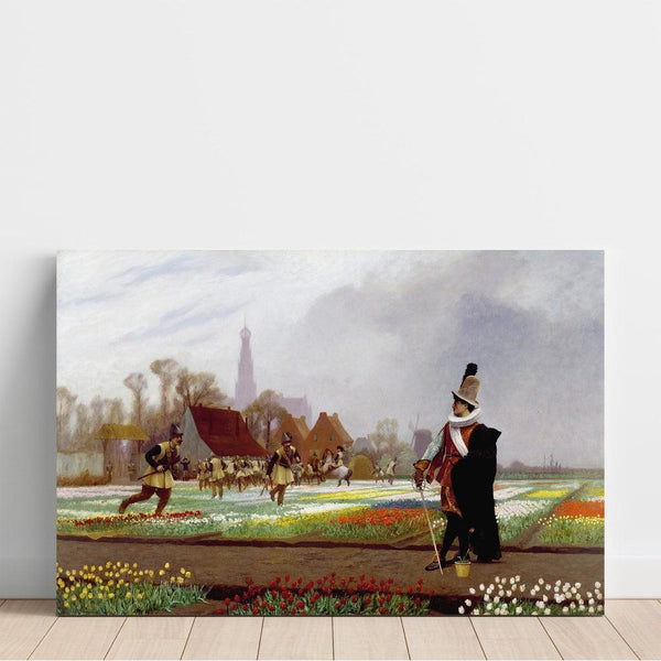 Reproduction of the painting The Tulip Madness - Jean-Léon Gérôme