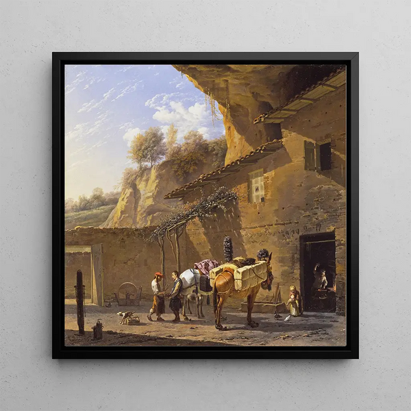 La forge - Karel Dujardin — framed artwork on a wall