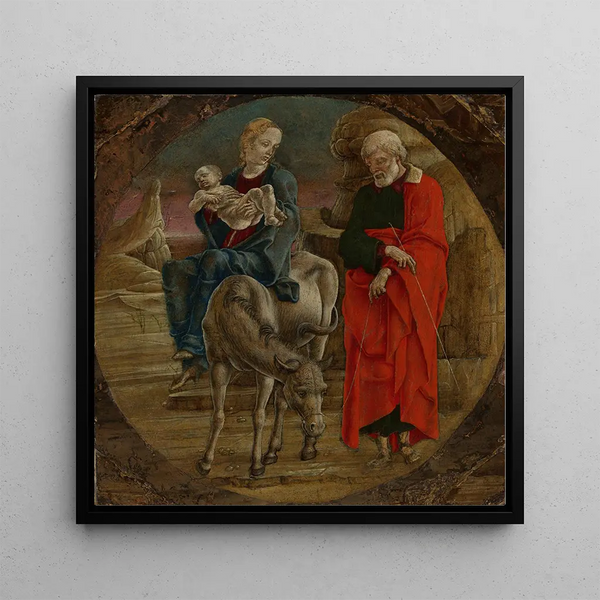 The Flight into Egypt - Cosm Tura — framed artwork on a wall