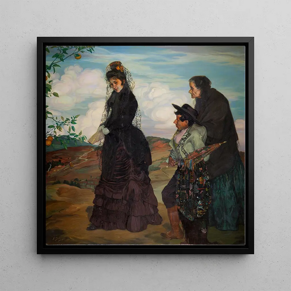 La gitane - Ignacio Zuloaga — framed artwork on a wall
