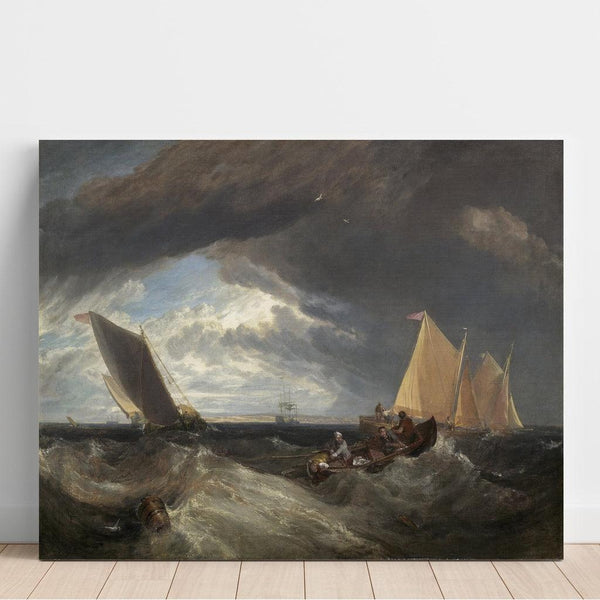 Reproduction of the painting The junction of the Thames and the Medway - Joseph Mallord William Turner