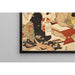 Reproduction of the painting La leçon de calligraphie - Kitagawa Utamaro