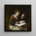 The Drawing Lesson - Domenico Guidobono — framed artwork on a wall