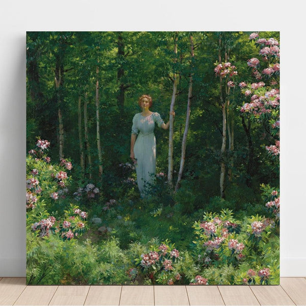 Reproduction of the painting The Edge of the Woods - Charles Courtney Curran
