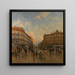 La maison de la provision des citoyens en 1888 - Ladislaus Eugen Petrovits — framed artwork on a wall
