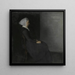 La mère de l'artiste, Frederikke Hammershi - Vilhelm Hammershi — framed artwork on a wall