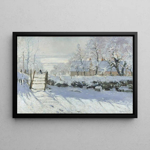 Reproduction of the painting The Magpie - Claude Monet