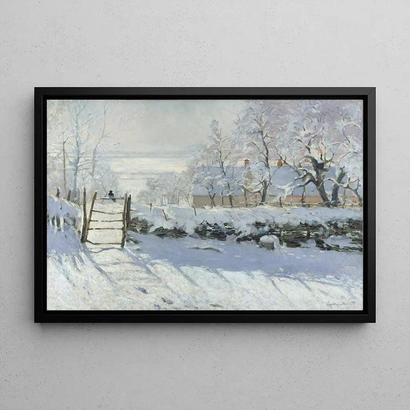 Reproduction of the painting The Magpie - Claude Monet