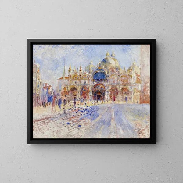 Reproduction of the painting La place Saint Marc, Venice - Pierre-Auguste Renoir