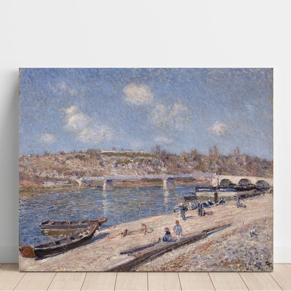 Reproduction of the painting The beach at Saint-Mammès - Alfred Sisley