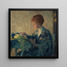 The Blue Feather - William John Edmondson — framed artwork on a wall