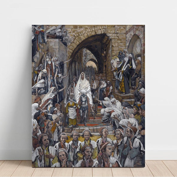 Reproduction of the painting The procession in the streets of Jerusalem - James Tissot
