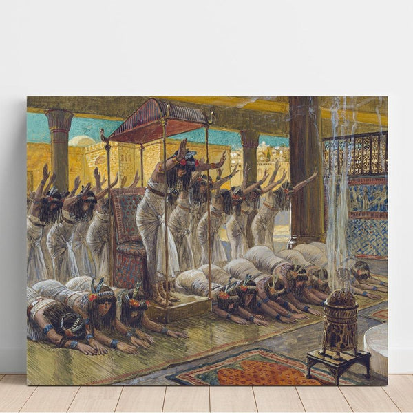 Reproduction of the painting The Queen of Sheba visits Solomon - James Tissot