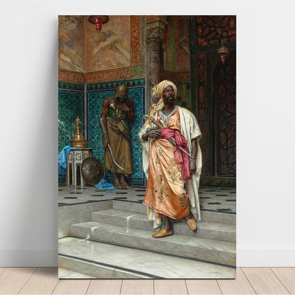 Reproduction of the painting The Response - Ludwig Deutsch