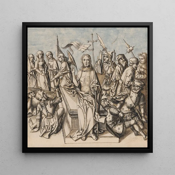The Resurrection of Christ - Circle of Hans Holbein the Elder — framed artwork on a wall