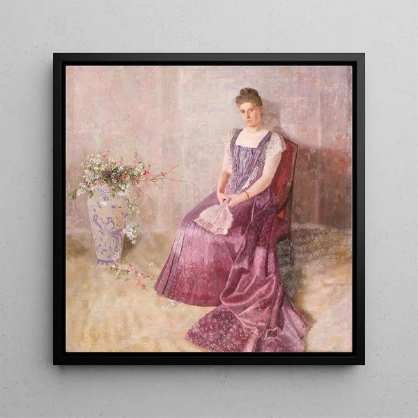 La robe d'État lilas de Madame von Birkenreuth - Karl Mediz — framed artwork on a wall