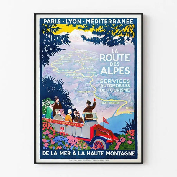 The Alps Road - Vintage Poster