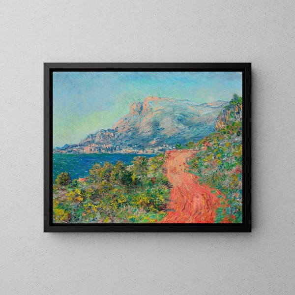 Reproduction of the painting The Red Road near Menton - Claude Monet
