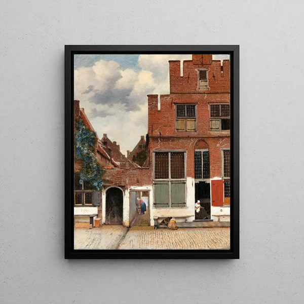 Reproduction of the painting La ruelle de Johannes Vermeer