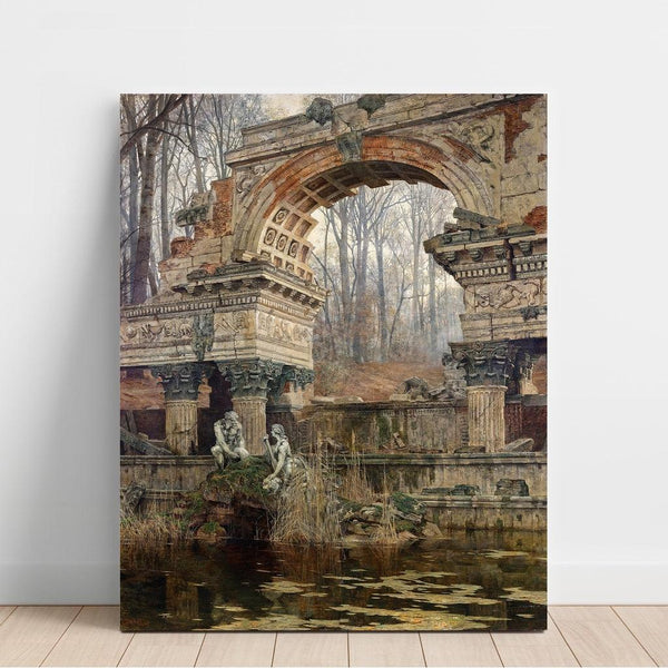Reproduction of the painting La ruine romaine à Schönbrunn - Carl Moll