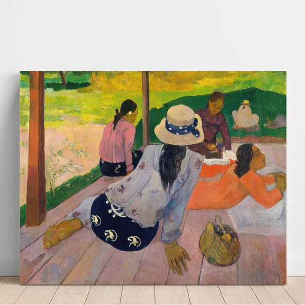Reproduction of the painting La sieste - Paul Gauguin