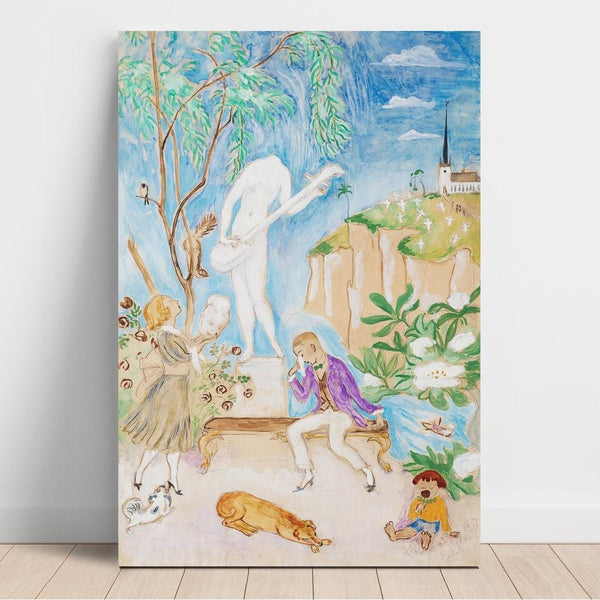 Reproduction of the painting La statue brisée II - Nils Dardel
