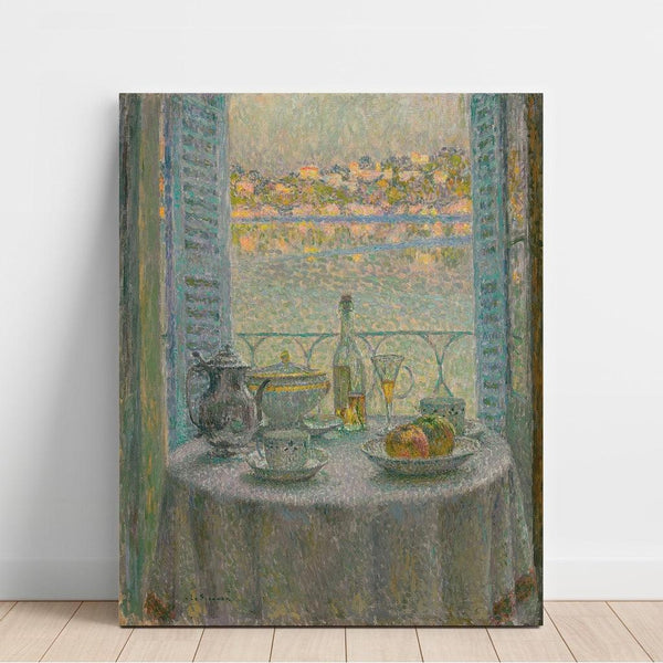 Reproduction of the painting The Round Table - Henri Le Sidaner