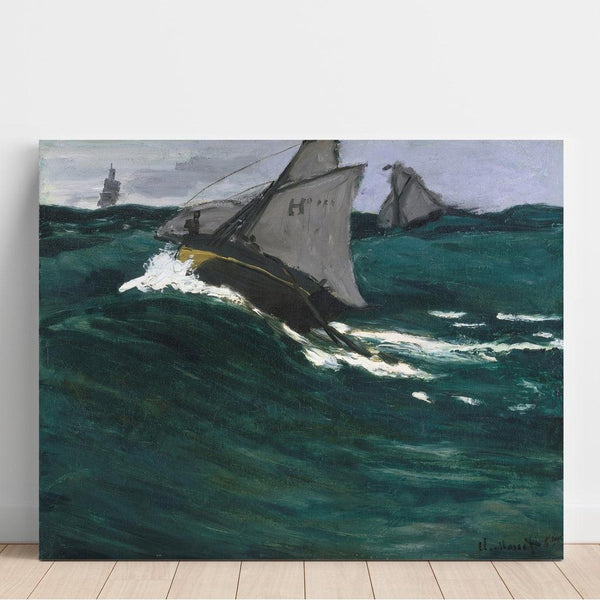 Reproduction of the painting The Green Wave - Claude Monet