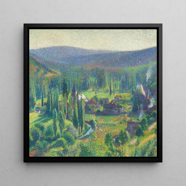 La vallée du vert Labastide-du-Vert - Henri Martin — framed artwork on a wall