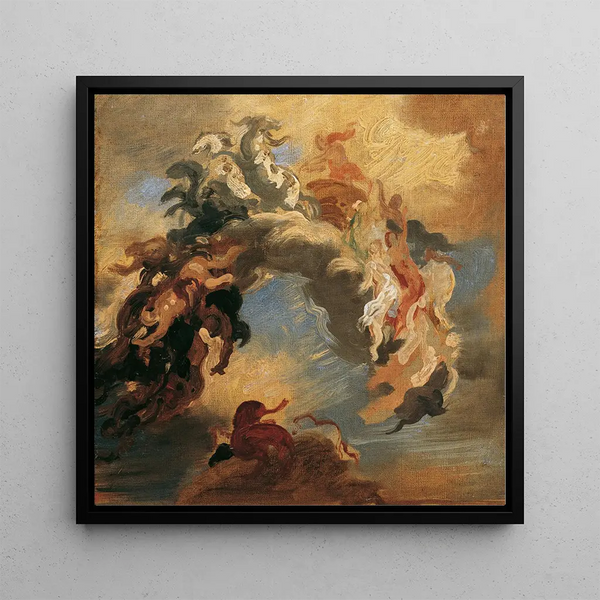 The victory of light over darkness - Hans Canon — framed artwork on a wall