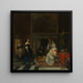 La visite à la pépinière - Gabriel Metsu — framed artwork on a wall