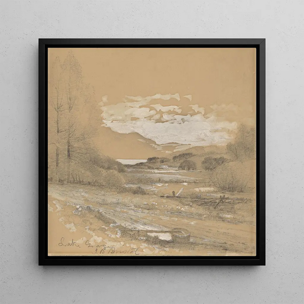 Lac George - John Bunyan Bristol — framed artwork on a wall