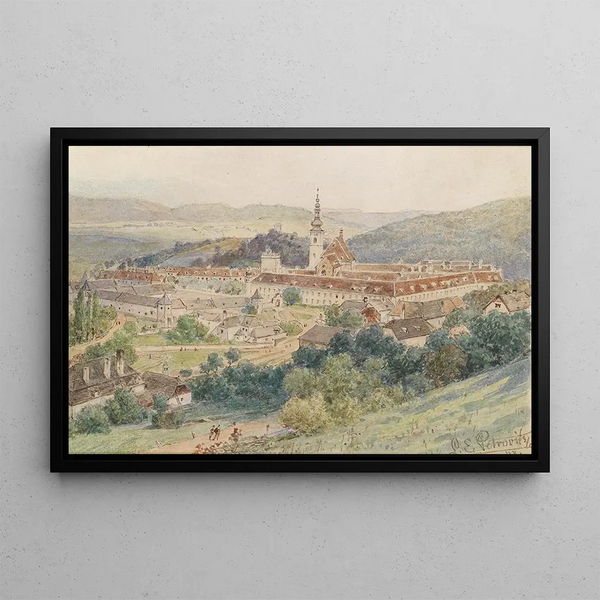 Abbey of Heiligenkreuz - Ladislaus Eugen Petrovits — framed artwork on a wall