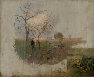 Autumn in an Orchard - Ladislav Mednyánszky — artwork view