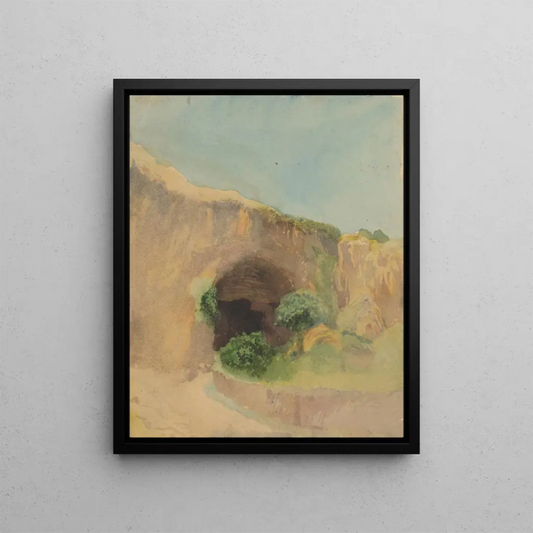 Grotte - Ladislav Mednyánszky — framed artwork on a wall