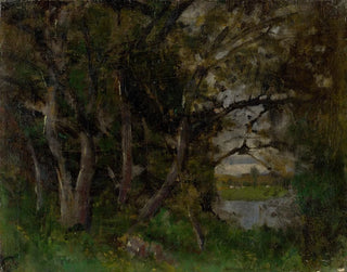 a motif of evening end in a park in Strky - Ladislav Mednyánszky — artwork view