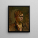 Boy with White Head and a Red Dot in the Background - Ladislav Mednyánszky — framed artwork on a wall