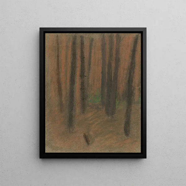 Forest - Ladislav Mednyánszky — framed artwork on a wall
